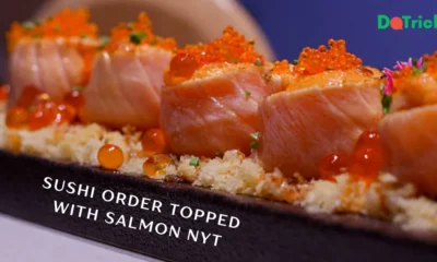 Sushi Order Topped With Salmon Nyt