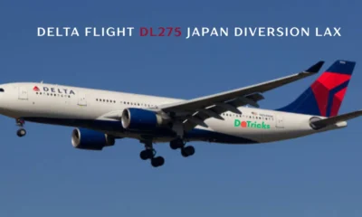 delta flight dl275 japan diversion lax